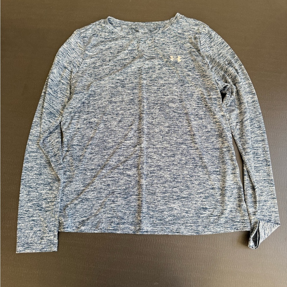 LG Heathered Blue Long Sleeve Shirt